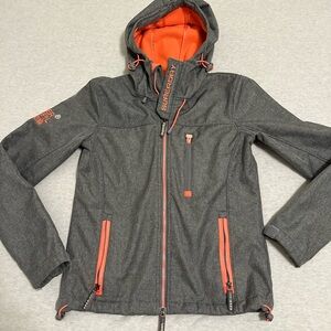 Superdry Hooded Zip-Up Jacket – Size Small
